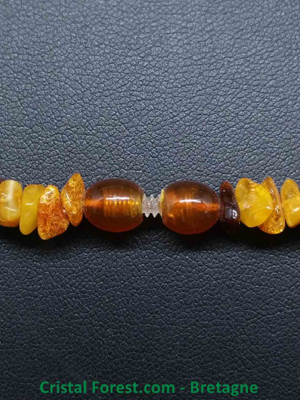Achat AMBEROS collier ambre naturel avec pierres précieuses baroque cognac  turquoise en ligne