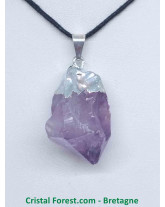 Améthyste - Pendentif pierre brute