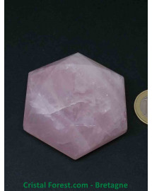Sceau de Salomon Quartz rose - 5,6 cm