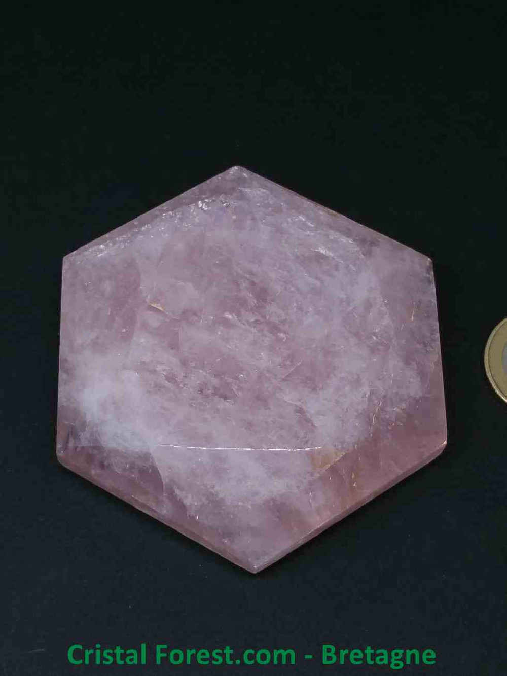 Sceau de Salomon Quartz rose - 5,6 cm
