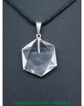 Pendentif Salomon - Cristal de roche 3cm