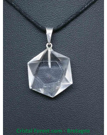 Pendentif Salomon - Cristal de roche 3cm