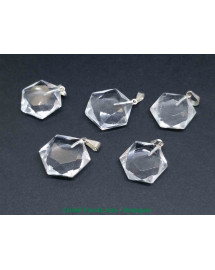 Pendentif Salomon - Cristal de roche 3cm