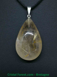 Quartz Rutile - Pendentif Bélière