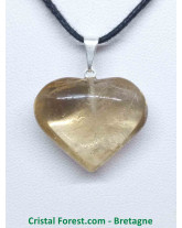 Citrine Naturelle - Pendentif Coeur