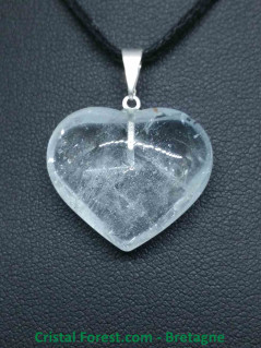 Topaze Bleue - Pendentif Coeur