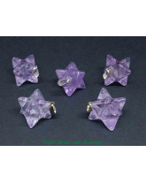 Améthyste - Pendentif Merkabah