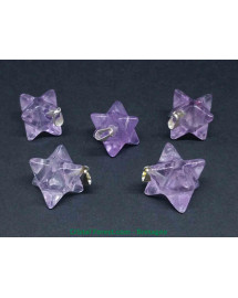 Améthyste - Pendentif Merkabah