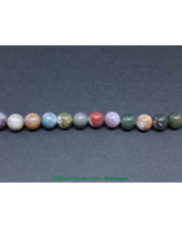 Agate Indienne - Fil de Perles