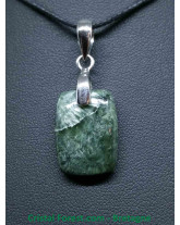 Séraphinite - Pendentif Belière Métal