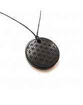 Shungite - Pendentif Fleur de vie