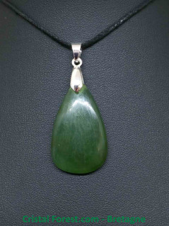 Serpentine - Pendentif Pointe 6 Faces - Spirale