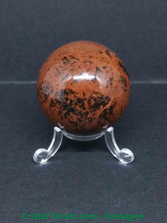Obsidienne Pourpre (Acajou) - Sphère