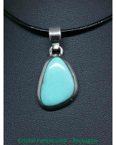 Turquoise Arizona - Boucles d'Oreilles Argent - Fermoir Crochet