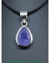 Tanzanite (Zoïsite bleue) - Pendentifs sertis argent 