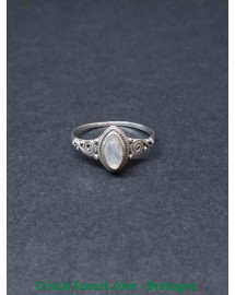 Labradorite Blanche - Bagues en Argent