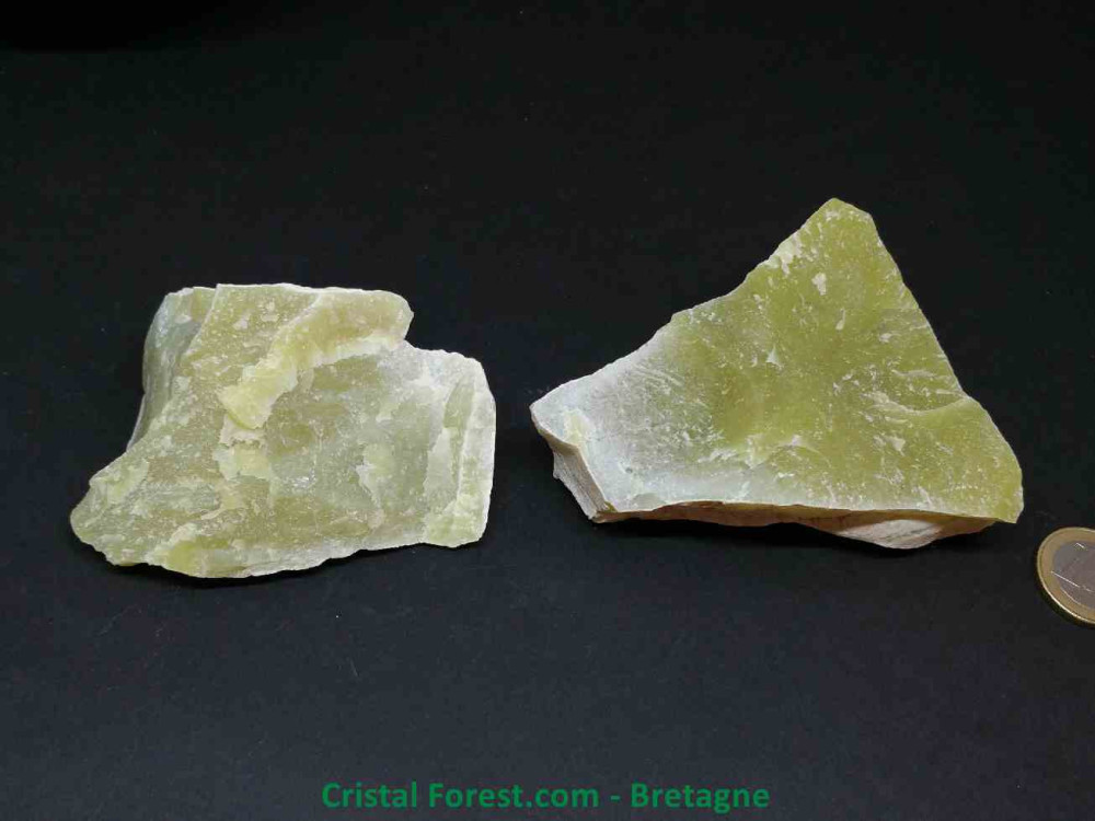 Jade de Chine Serpentine - Bloc Pierres Brutes - 7.4 à 8.5cm / 180 Env