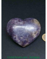 Lépidolite (mica) - Cœurs