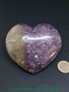 Lépidolite (mica) - Cœurs