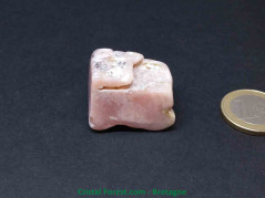 Opale rose des Andes - Pierre brute semi polie