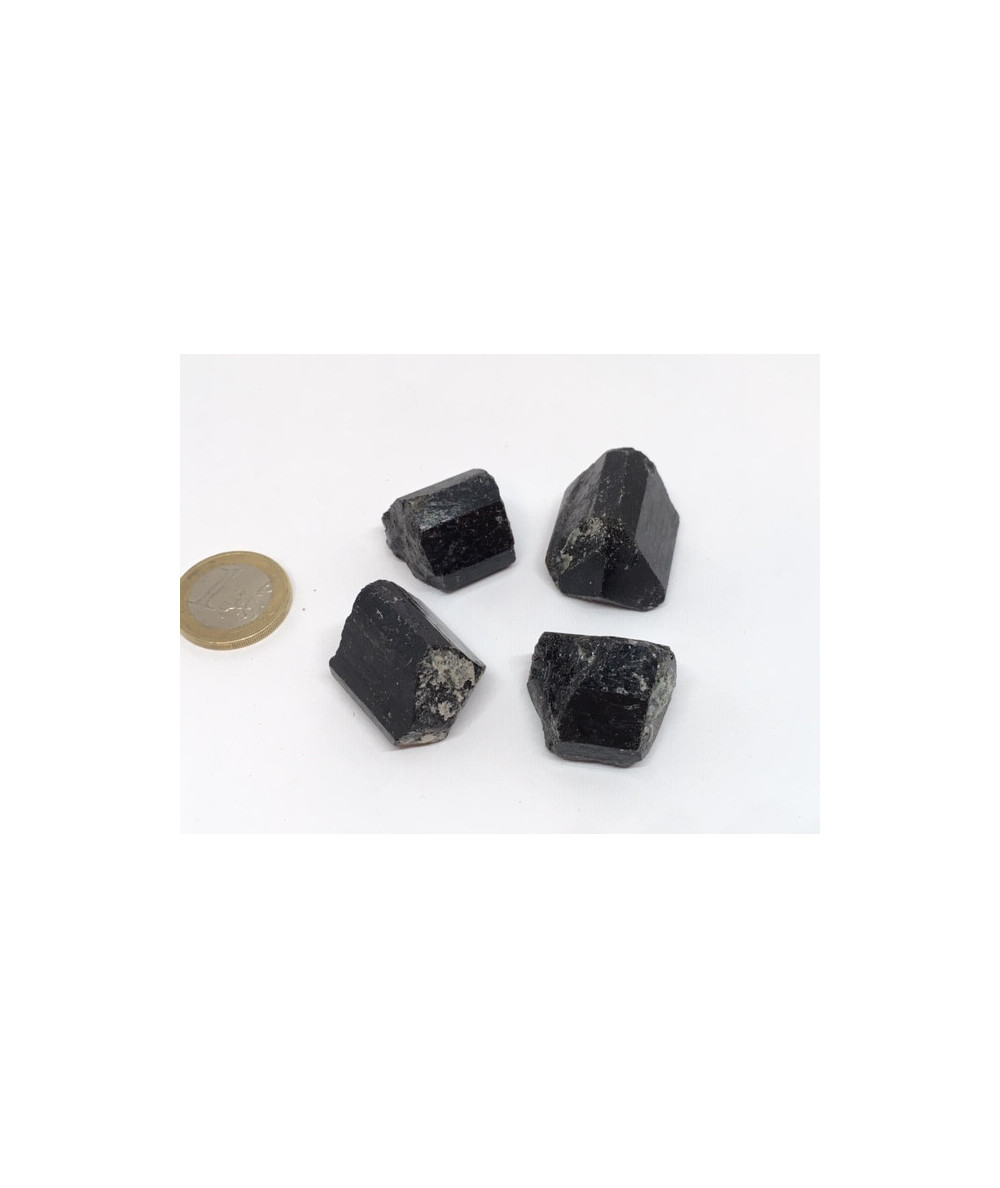 Tourmaline noire brute  (schorl) - mono-terminée - 1.7 à 2cm / 10 à 25gr