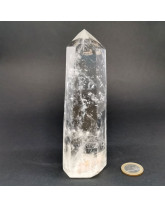 Cristal de roche AAA - Pointes polies (Prisme)