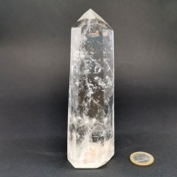 Cristal de roche AAA - Pointes polies et brutes (Prisme)