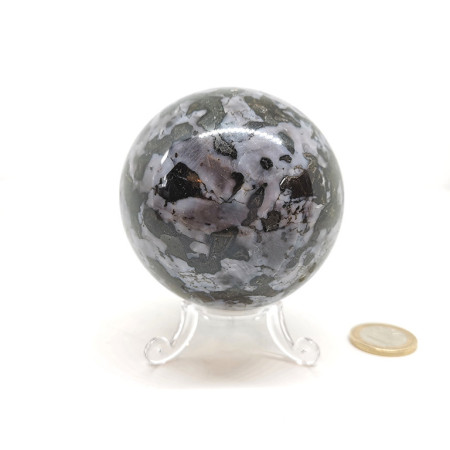 Gabbro (lunélite ou Diorite) - Sphère 
