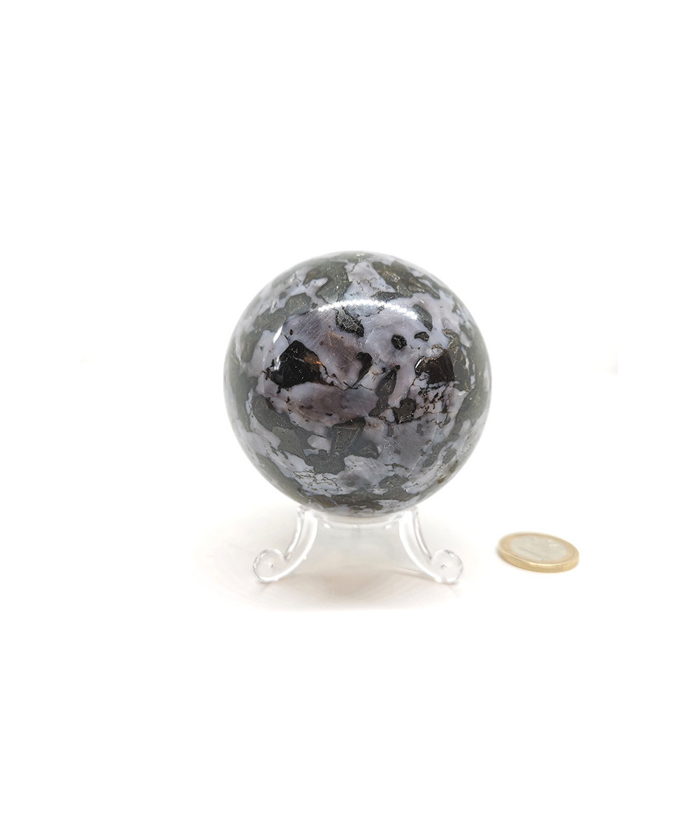 Gabbro (lunélite ou Diorite) - Sphère 