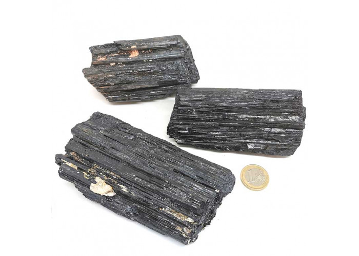 Photo de Blocs bruts de Tourmaline noire