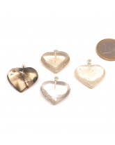 Citrine Naturelle - Pendentif Coeur