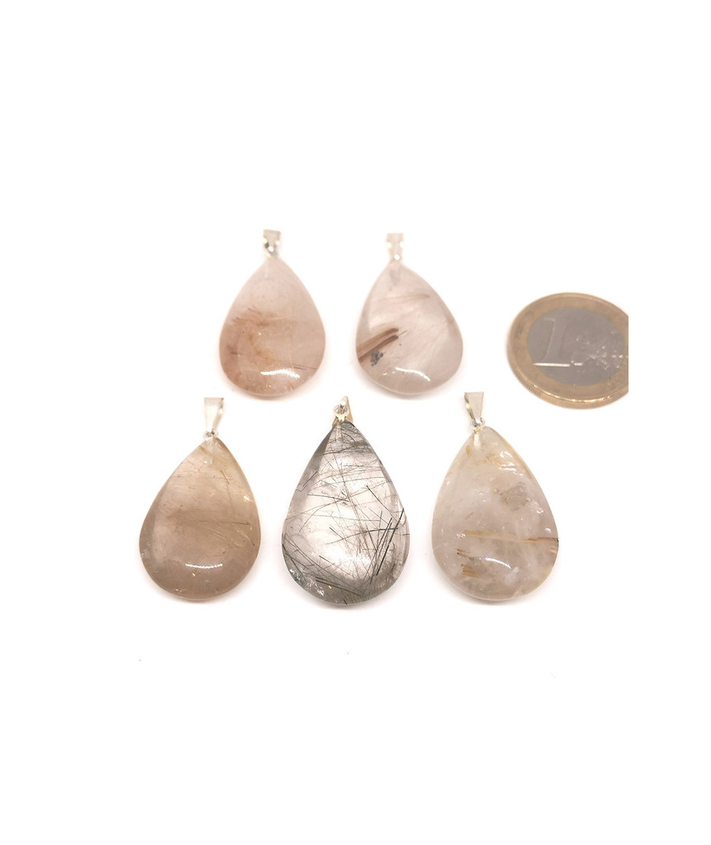 Quartz Rutile - Pendentif Bélière