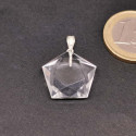 Cristal de roche - Pendentif Pentagramme - EXTRA