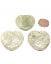 Jade de Chine - Pendentif Pierre Percée - Coeurs