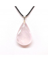 Pendentif Quartz rose 