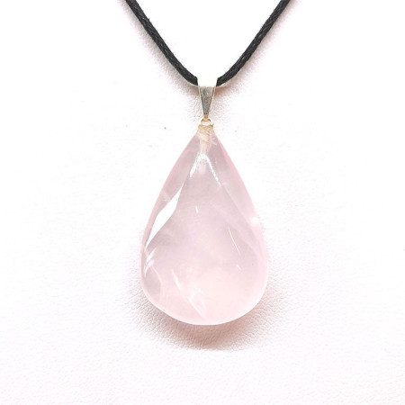 Pendentif Quartz rose 