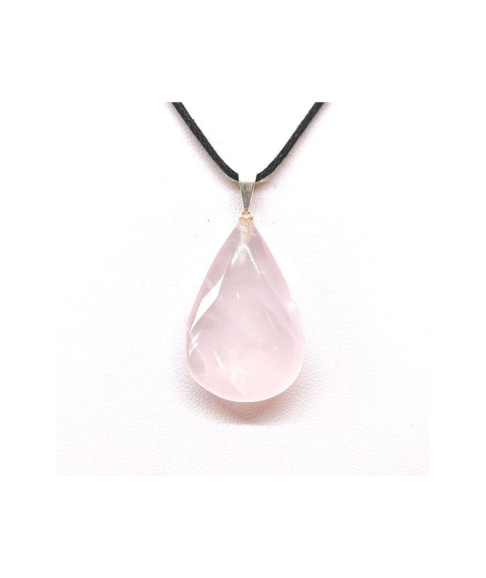 Quartz Rose - Pendentif Goutte