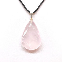 Quartz Rose - Pendentif Goutte