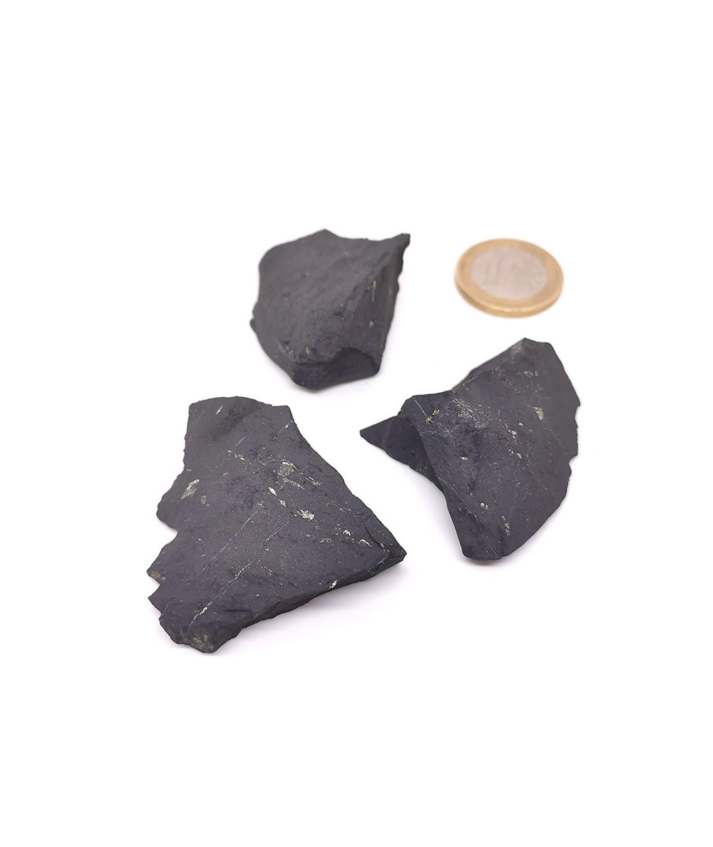 Shungite - pierres brutes - 2 à 3,5 cm / 15 à 25 gr