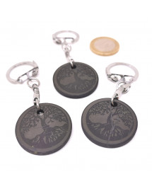 Shungite et Arbre de vie - Porte clef