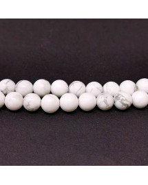 Howlite naturelle - Fil de perles