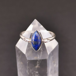 Lapis lazuli - Bague Argent - Qualité joaillerie