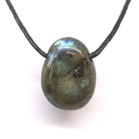Labradorite - Pendentifs pierres percées