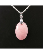 Opale rose des Andes extra AAA+ - Pendentif bélière