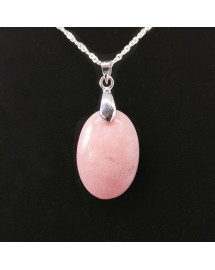 Opale rose des Andes extra AAA+ - Pendentif bélière