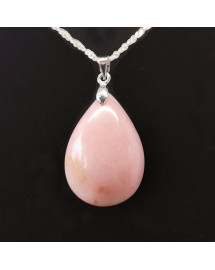 Opale rose des Andes extra AAA+ - Pendentif bélière