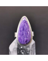 Charoïte AAA+ - Bague Sertie Argent
