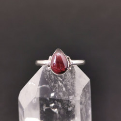 Grenat pyrope (rouge) - Bague Argent