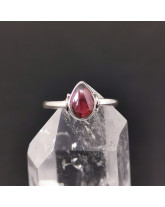 Grenat pyrope (rouge) - Bague Argent