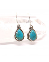 Chrysocolle - Boucles d'Oreilles Argent